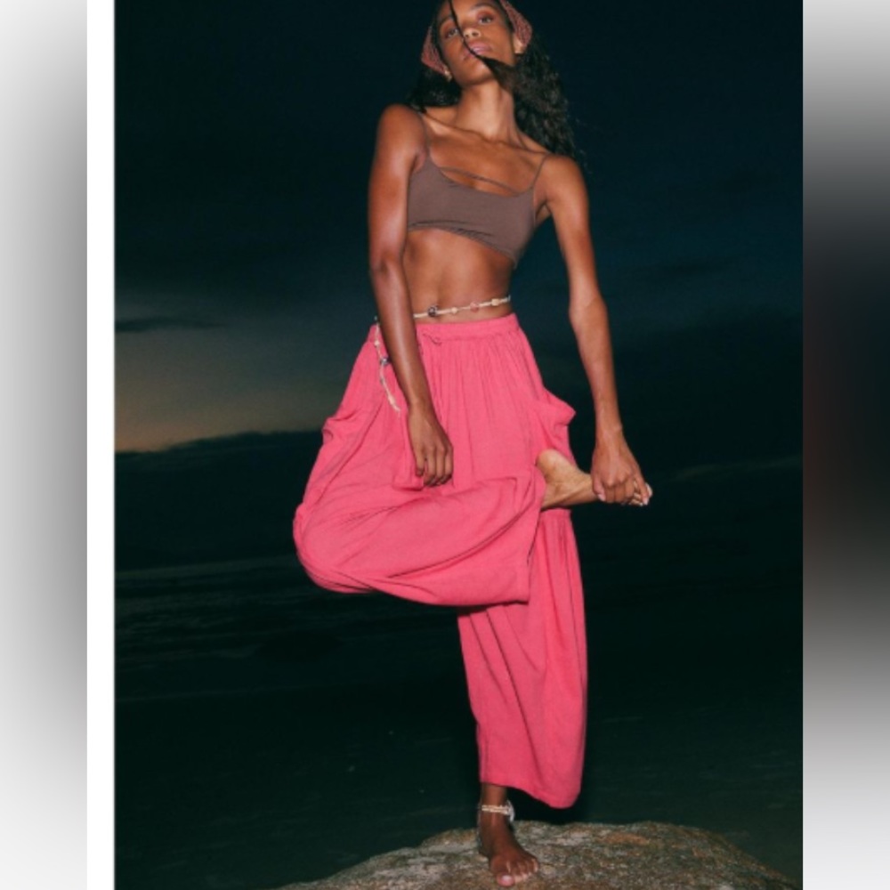 Free People Quinn Pants in Miami Beet